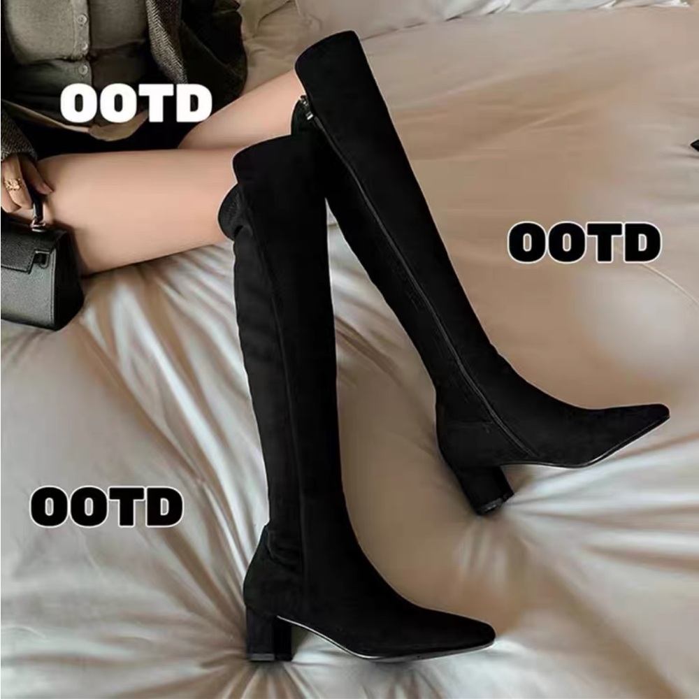 Black Knee-High Women's Boots